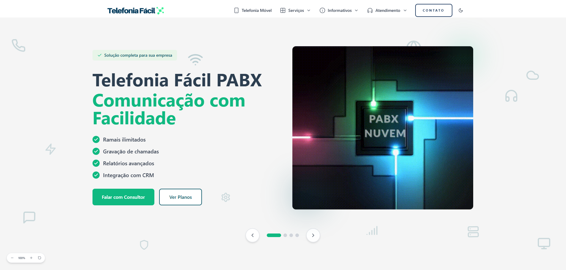 Telefonia Fácil - Tela 1